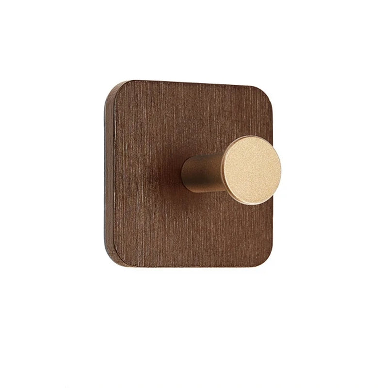 1Pcs Bamboo Wood Hook Wall Clothes Hanger Door Keychain Holder Sticky Hook Kitchen Gadgets for Home Bathroom Accessories Cozinha