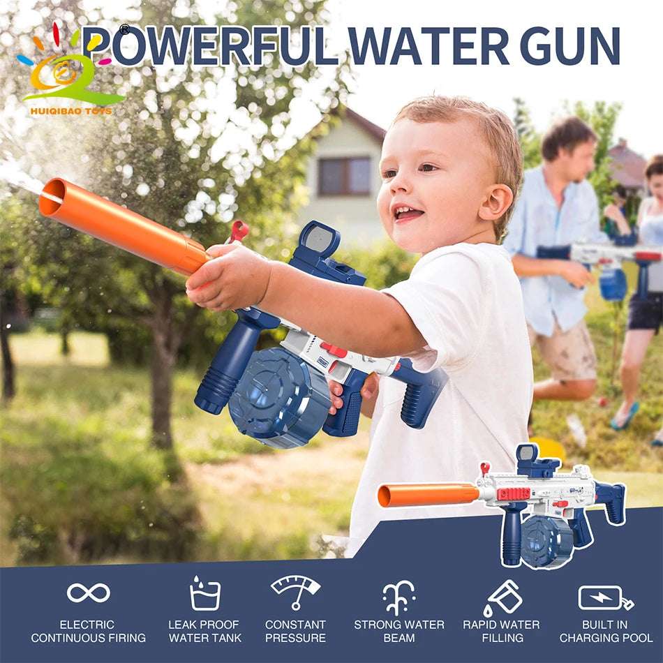 SCAR Electric Automatic Submachine M416 Water Gun Summer Outdoor Beach Firing Shooting Game Water Fight Toy for Children Gifts