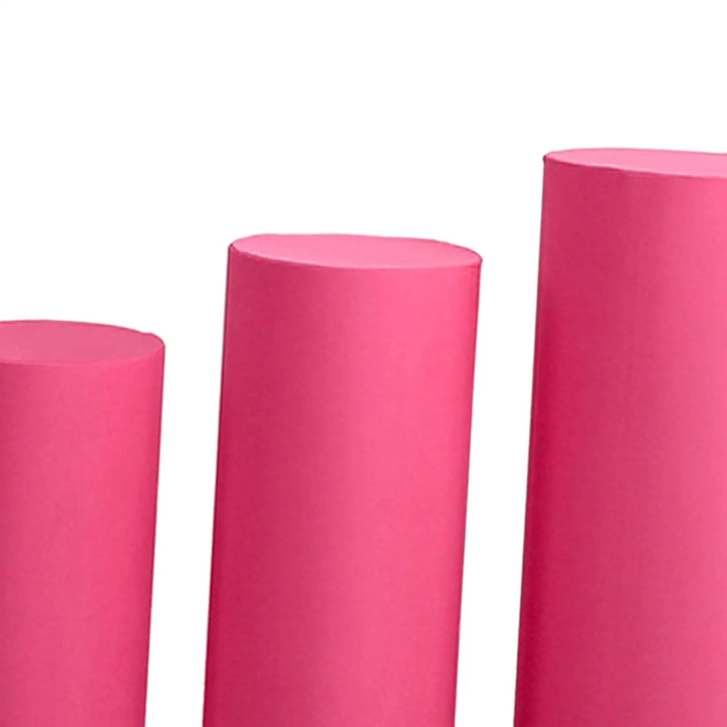 3Pcs Cylinder Pedestal Covers Plinth Stand Pillar Covers Cylinder Plinth Stand Covers for Engagement Wedding Decoration Props