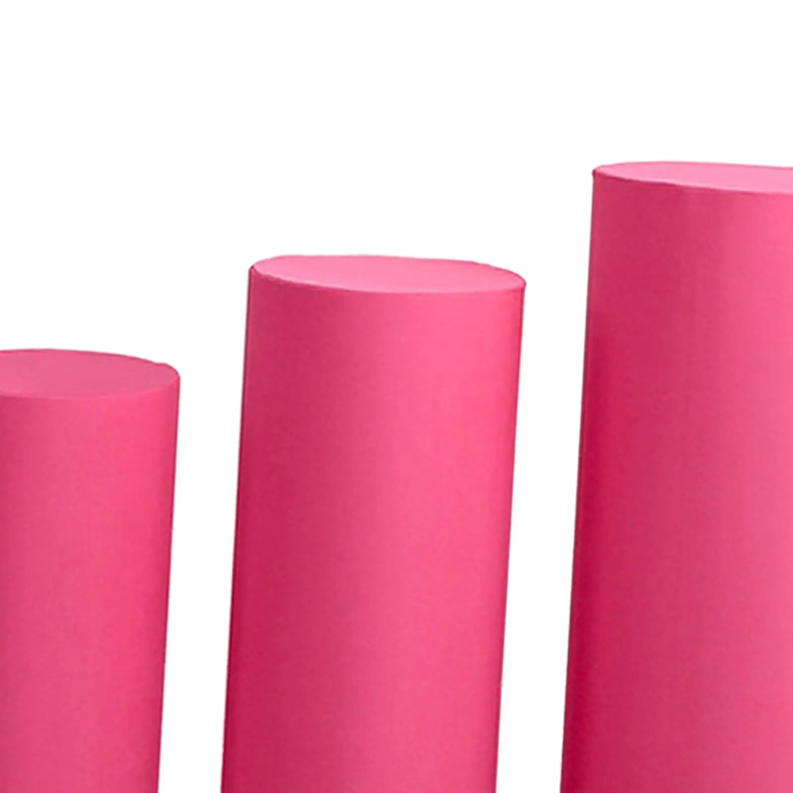 3Pcs Cylinder Pedestal Covers Plinth Stand Pillar Covers Cylinder Plinth Stand Covers for Engagement Wedding Decoration Props