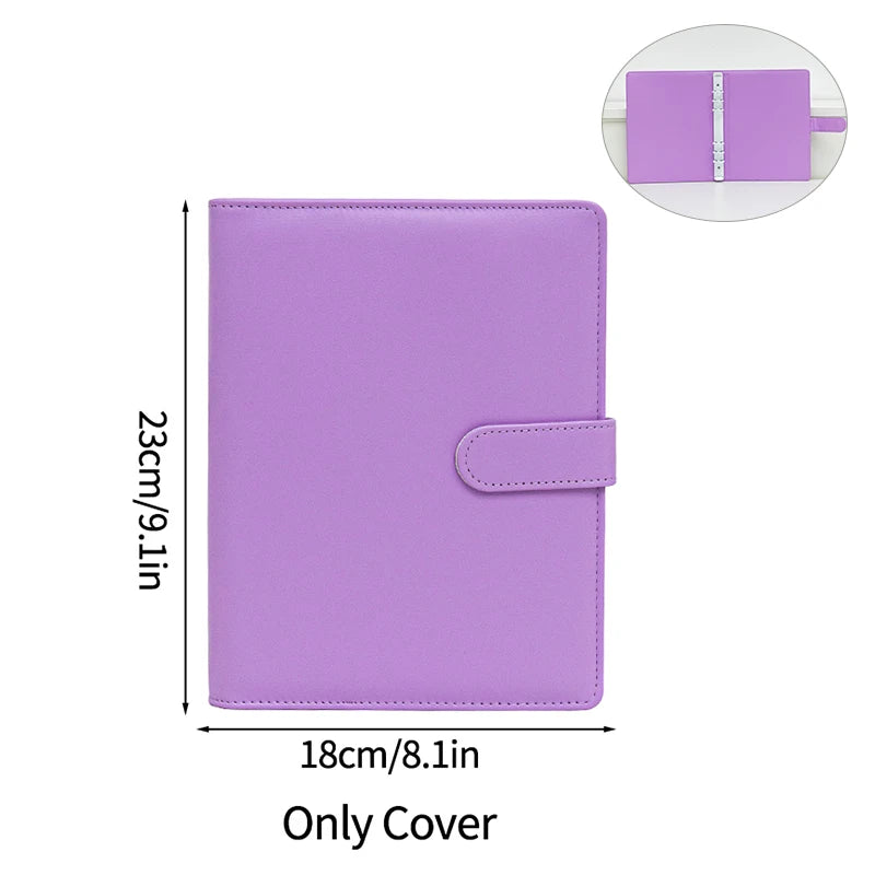 A5 PU Leather Photo Album INS Multi-Pockets Kpop Photocard Binder Photo Card Holder Card Collect Book Photo Binder Cover 포카 바인더