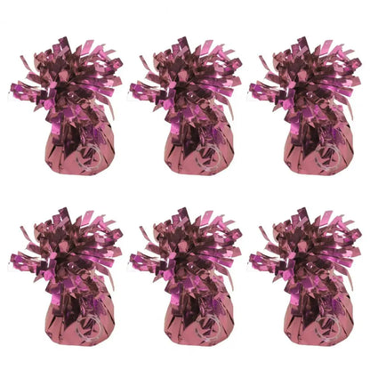 6Pcs Balloon Weight Holder Anti-Floating Foil Paper-Wrapped Long-Lasting Balloon Weights Stainless Balloon Fixation Tool