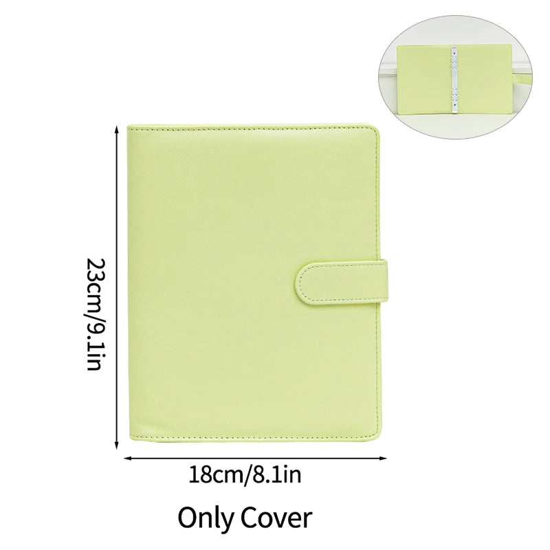 A5 PU Leather Photo Album INS Multi-Pockets Kpop Photocard Binder Photo Card Holder Card Collect Book Photo Binder Cover 포카 바인더