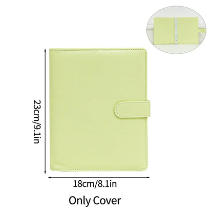 A5 PU Leather Photo Album INS Multi-Pockets Kpop Photocard Binder Photo Card Holder Card Collect Book Photo Binder Cover 포카 바인더