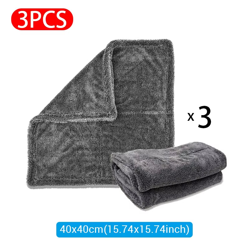 SEAMETAL Car Wash Towel 1200GSM Microfiber High Water Absorption Cleaning Towels Thickened Soft Car Washing Drying Cloth