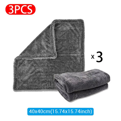 SEAMETAL Car Wash Towel 1200GSM Microfiber High Water Absorption Cleaning Towels Thickened Soft Car Washing Drying Cloth
