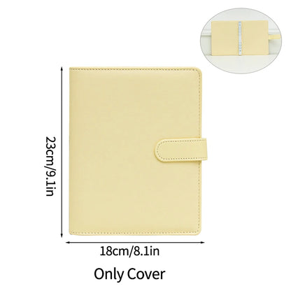A5 PU Leather Photo Album INS Multi-Pockets Kpop Photocard Binder Photo Card Holder Card Collect Book Photo Binder Cover 포카 바인더
