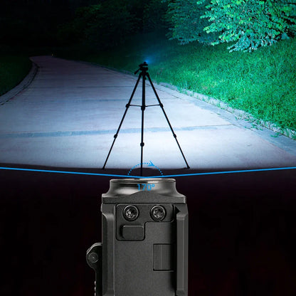 GM23 Tactical LED Flashlights 800 Lumens Quick Release Glock Light 2 Modes Rail Mounted Compact USB Rechargeable Torch
