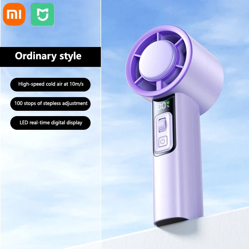 Xiaomi Portable Mini Fan Quick Cooling Air Conditioner High-Speed Handheld Electric Fan 4000Mah Rechargeable Outdoor Travel Fan