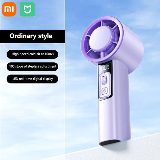 Xiaomi Portable Mini Fan Quick Cooling Air Conditioner High-Speed Handheld Electric Fan 4000Mah Rechargeable Outdoor Travel Fan