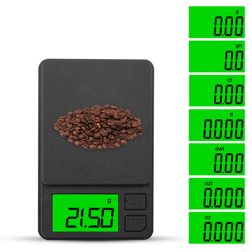 500G*0.01G Accurate Electronic Jewelry Gram Scale Precision Scale Portable Calibration Function Ultra-Clear Display Kitchen Tool