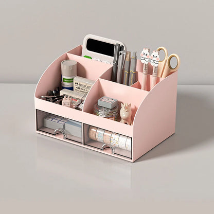 Desk Drawer Storage Box Stackable Dustproof Office Supplies Student Desk Organizer Stationery Holder Office Supplies