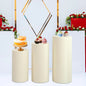3Pcs Cylinder Pedestal Covers Plinth Stand Pillar Covers Cylinder Plinth Stand Covers for Engagement Wedding Decoration Props