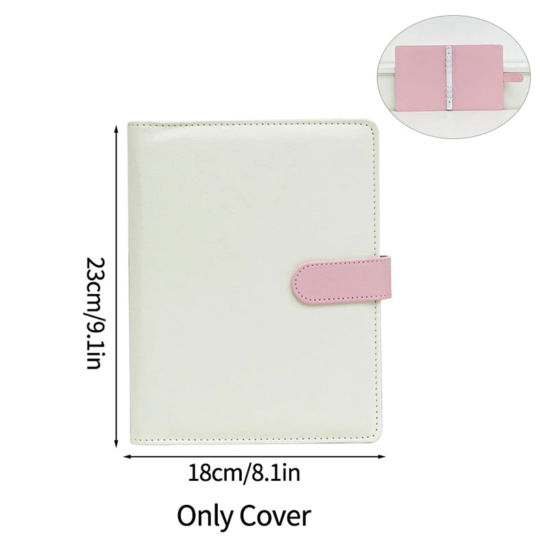 A5 PU Leather Photo Album INS Multi-Pockets Kpop Photocard Binder Photo Card Holder Card Collect Book Photo Binder Cover 포카 바인더