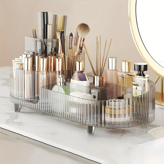 360°Rotating Makeup Organizer Makeup Brush Holder Cosmetic Storage Box Makeup Storage Organizer Pencil Holder Lipstick Organizer