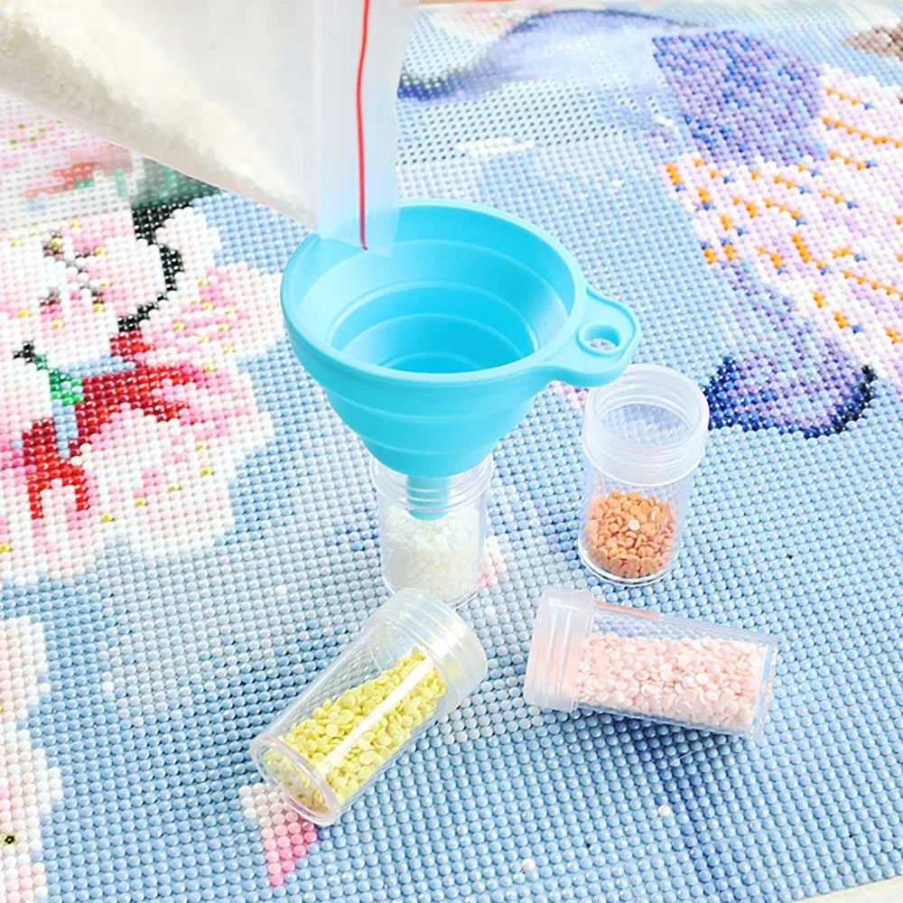 The New Diamond Painting Tool Diy Storage Box Nail Jewelry Storage Drawer Box round Bottle Diamond Drill Plate Combination Set