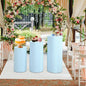3Pcs Cylinder Pedestal Covers Plinth Stand Pillar Covers Cylinder Plinth Stand Covers for Engagement Wedding Decoration Props