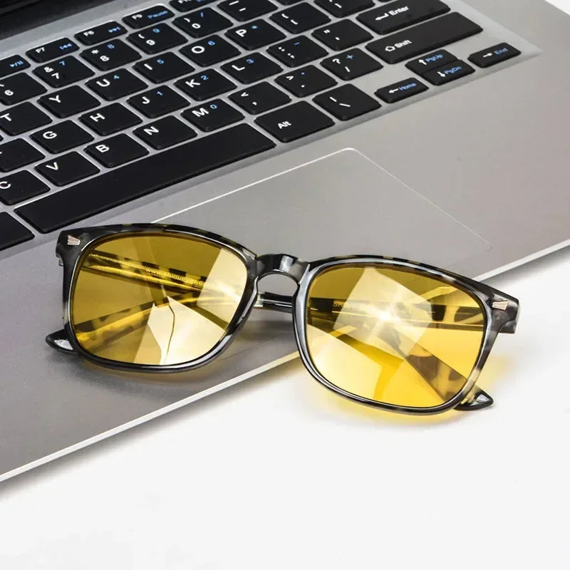 Brand Polarized anti Blue Light Yellow Lenses Glasses Men Women Driving Eyeglasses Night Vision Fishing Eyeglasses