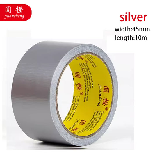 Black Adhesive Fabric Duct Tape, Electric Bicycle Seat Repair, Tarpaulin Repair,Blocks Water and Leaves No Glue，1Roll