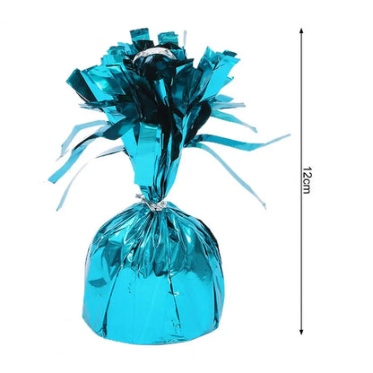 6Pcs Balloon Weight Holder Anti-Floating Foil Paper-Wrapped Long-Lasting Balloon Weights Stainless Balloon Fixation Tool