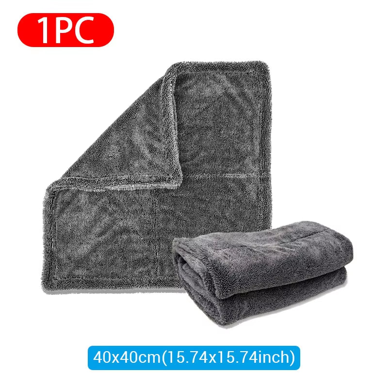 SEAMETAL Car Wash Towel 1200GSM Microfiber High Water Absorption Cleaning Towels Thickened Soft Car Washing Drying Cloth