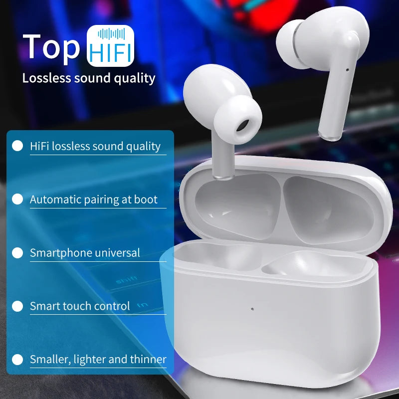 A8 Wireless Earphones TWS Bluetooth 5.0 Touch Control Sports Headphones Noise Cancelling Waterproof Earbuds for Smart Phones