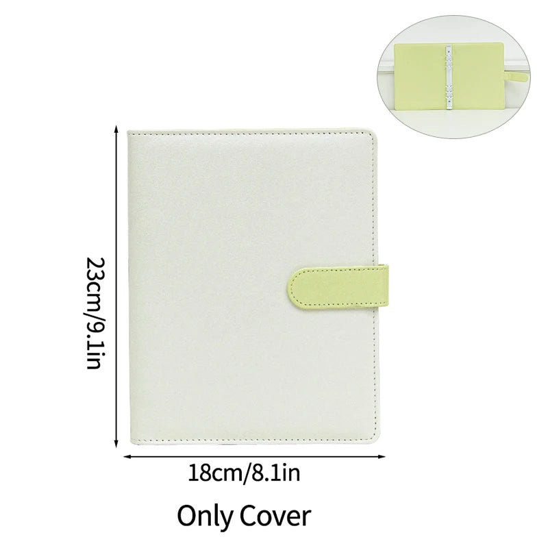 A5 PU Leather Photo Album INS Multi-Pockets Kpop Photocard Binder Photo Card Holder Card Collect Book Photo Binder Cover 포카 바인더
