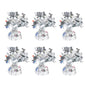 6Pcs Balloon Weight Holder Anti-Floating Foil Paper-Wrapped Long-Lasting Balloon Weights Stainless Balloon Fixation Tool
