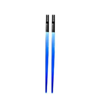 1 Pair LED Lightsaber Chopsticks Luminous Reusable Kitchen Light up LED Chopstick Glowing BPA Free Food Safe Chopsticks