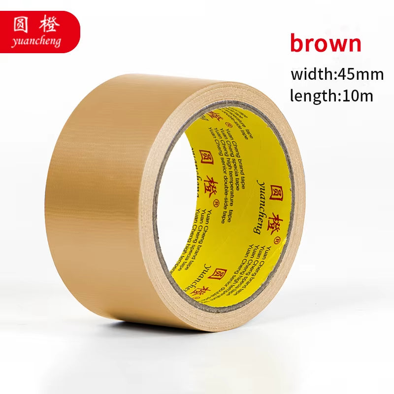 Black Adhesive Fabric Duct Tape, Electric Bicycle Seat Repair, Tarpaulin Repair,Blocks Water and Leaves No Glue，1Roll