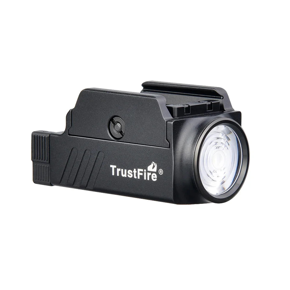 GM23 Tactical LED Flashlights 800 Lumens Quick Release Glock Light 2 Modes Rail Mounted Compact USB Rechargeable Torch
