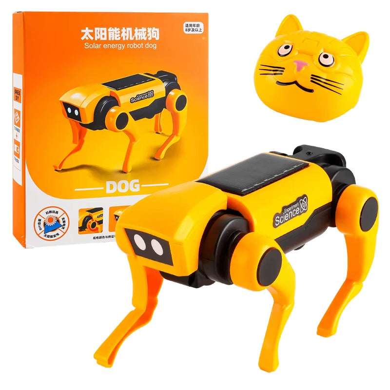 New Science and Education Solar Energy Machine Dog Steam Manual DIY Assembly Puzzle Experiment Robot Male and Female Toys
