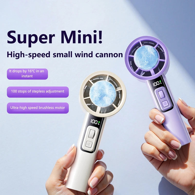 Xiaomi Portable Mini Fan Quick Cooling Air Conditioner High-Speed Handheld Electric Fan 4000Mah Rechargeable Outdoor Travel Fan
