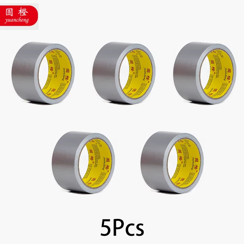 Black Adhesive Fabric Duct Tape, Electric Bicycle Seat Repair, Tarpaulin Repair,Blocks Water and Leaves No Glue，1Roll