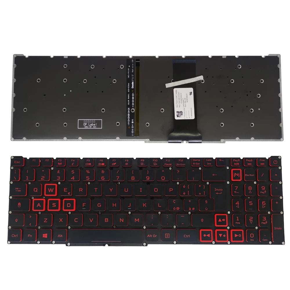 PT-BR Brazil US RU Backlit Keyboard for  Nitro 5 AN515-54 AN515-43 AN517-52 AN517-51 AN517-54 AN715-51 Spain LA IT TR GR FR