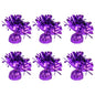 6Pcs Balloon Weight Holder Anti-Floating Foil Paper-Wrapped Long-Lasting Balloon Weights Stainless Balloon Fixation Tool